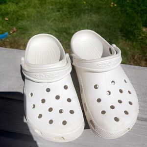 White crocs sandals